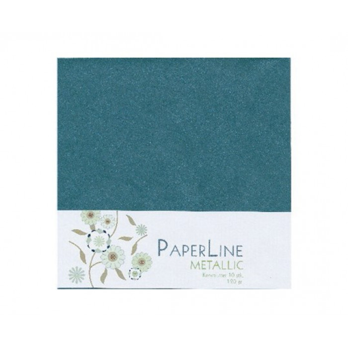 Kuvert - Metallic Mørkegrøn